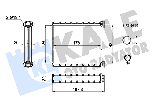 Kalorifer Radyatoru Clio 5 | ORIS KRN644026 | OEM 271156379R