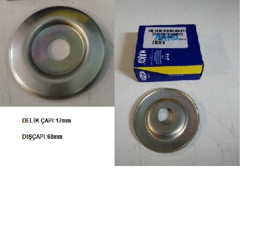 Alternatör Kasnak Saç Yarım - Doğan Sl, SLX-Kartal Sl, SLX Delik Çapı:17mm Dış Çapı:68mm | OEM 74986780