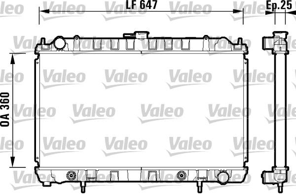 Motor Su Radyatoru Nissan 200 Sx 93>99 Otomatik | VALEO 734149 | OEM 2146069F00