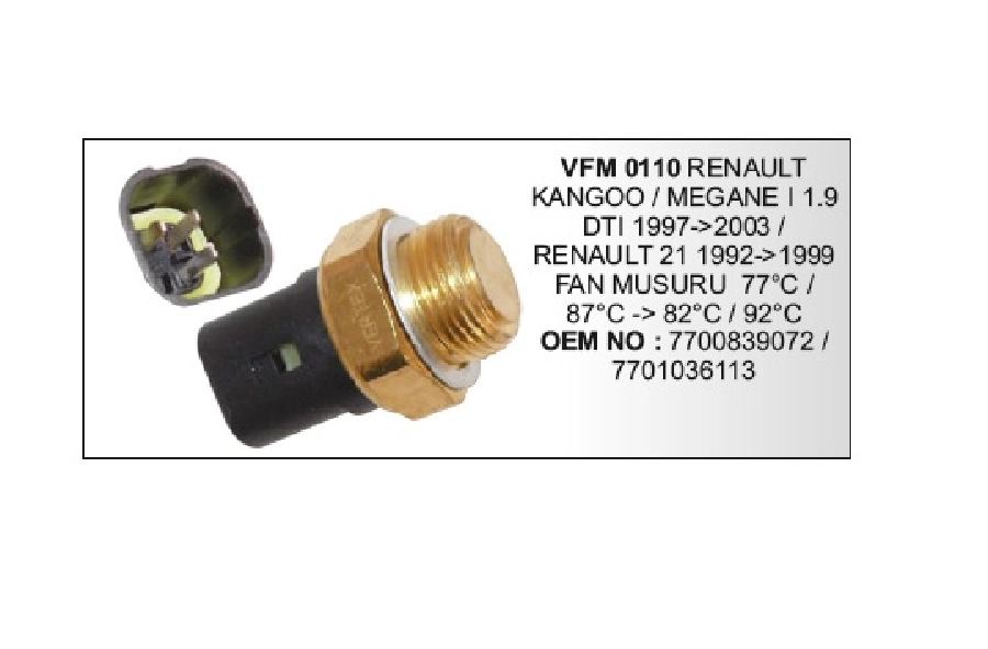 Müşür Fan - Kangoo-Renault 21 | OEM VFM0110