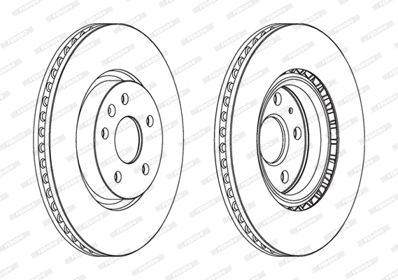 On Fren Diski Havali Insignia A 09>17 17'' | FERODO DDF1723C-1 | OEM 13501940