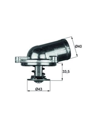 Termostat 87 °C (M111, Klimasiz) W202 93>00 S202 96>01 C208 97>02 W210 95>00 S210 96>00 | MAHLE TI2287 | OEM A1112001715
