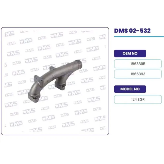 Egzoz Manifoldu (EGR'Li Yan Kol) - Scania / P-G-R-T 124 | DEMOSAN 02-532 | OEM 1863895-1945331-1729307