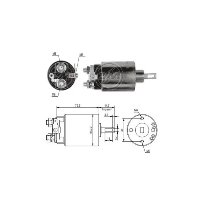 Mars Otomatigi 12V Nissan Forklift Komatsu | ZM 0684 | OEM 23343C0600 31204634670 31204634671