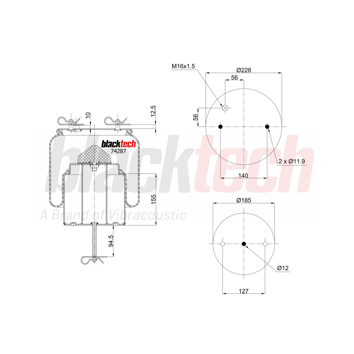 Körük Komple Metal Pistonlu | OEM 2024287