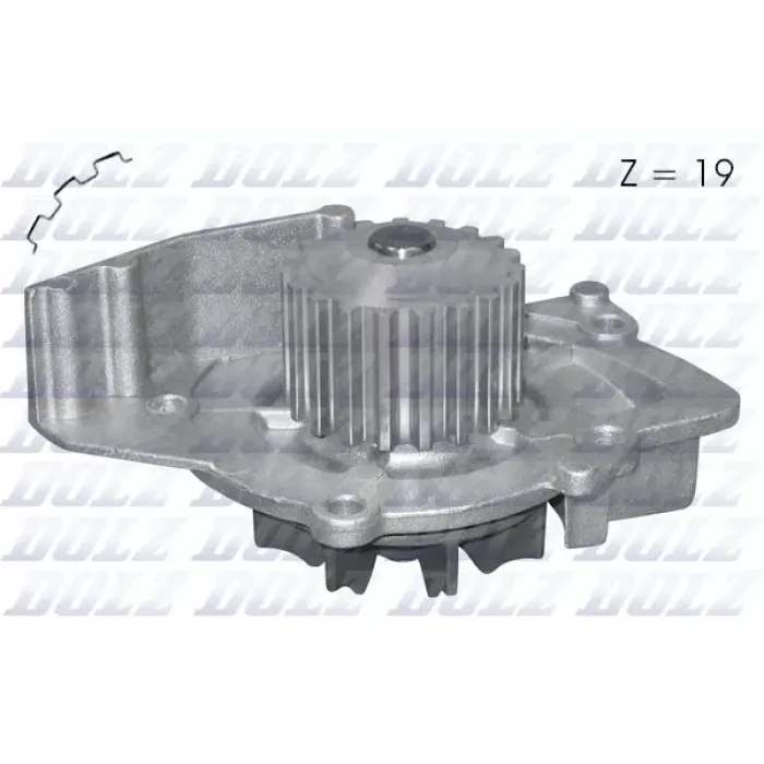 Devirdaim Su Pompasi Boxer II Jumper II DW12UTED (2.2HDI 8V) / (03 06) C5 II P407 P508 P307 P308 C8 Expert III Jumpy III Scudo III DW10BTED4 (2.0 16V)) Smax 10> Focus II 09>11 2.0 TDCI Mondeo 07> 2.0TDCI | DOLZ C127 | OEM 3M5Q 8591 EA 1609402180