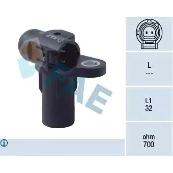 Krank Mili Sensoru (Eksantrik) Megane 2 Scenic 2 Master 2 Trafic 2 Laguna 2 Vivaro Movano 1,9DTI / 1,9DCI F9Q | FAE 79183 | OEM 7700113552 8200688405