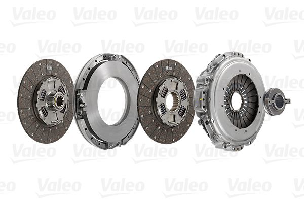 3 Lu Debriyaj Takimi (Baski+Disk+Rulman) / (Ikili Disk) Rvi Kerax, Premium 2×400 Dte 380 520 Hp | VALEO 827382 | OEM 7420927461 20927461 7420927842 7421121918