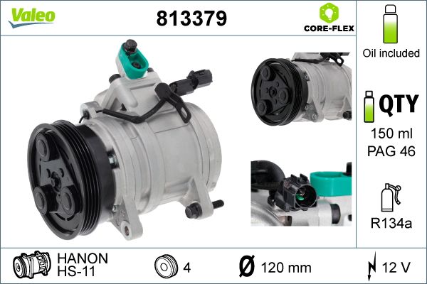 Klima Kompresoru I10 07> | VALEO 813379 | OEM 977010X000