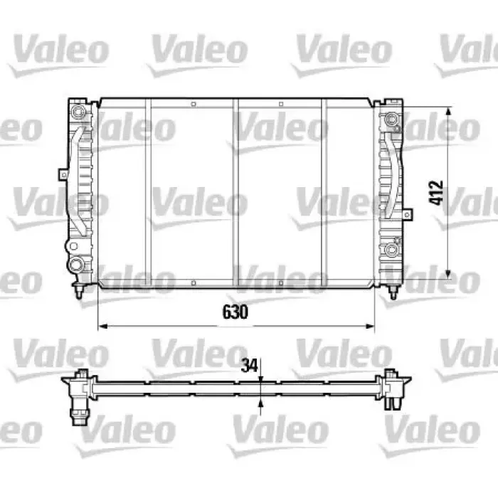Motor Radyatoru Otomatik Passat A4 A6 1,6 1,8T 1,9TDI 97>05 | VALEO 731755 | OEM 8D0121251BE 8D0121251BE 8D0121251M 4B0121251AG 8D0121251M 4B0121251AG