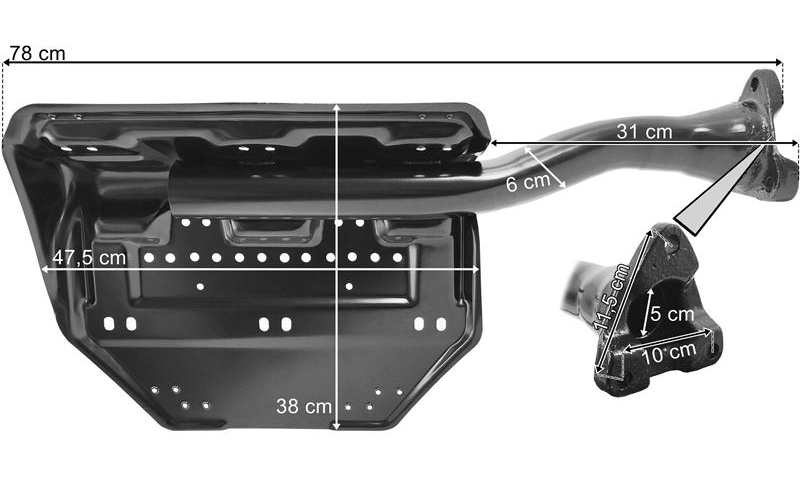 Çamurluk Bağlantısı Ön Sol 4, 5, 6 Serisi Scanıa--Döküm | OEM 1721893