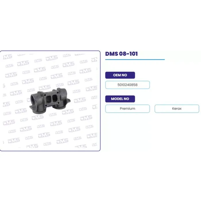 Egzoz Manifoldu Orta Renault Truck Premium | DEMOSAN 08-101 | OEM 5010240858-5010240858