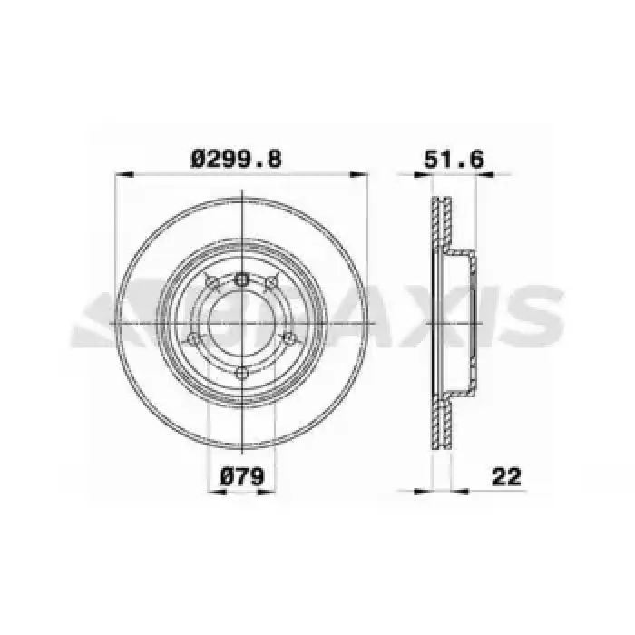 Fren Diski On Havali Bmw E46 99>04 | BRAXIS AE0110 | OEM 34116864058 34116864058 34116855152 34116855152