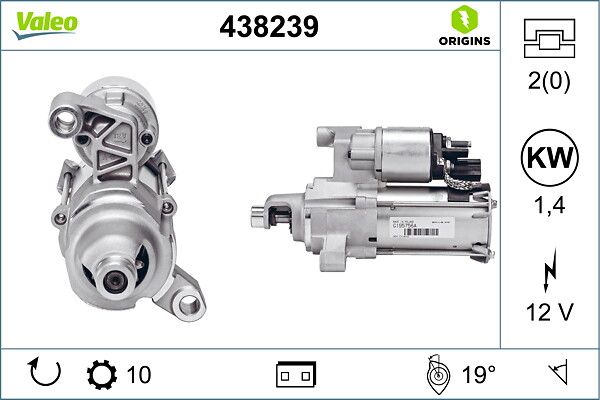 Mars Motoru Audi Audi A4 A5 FSI | VALEO 438239 | OEM 06E911021B