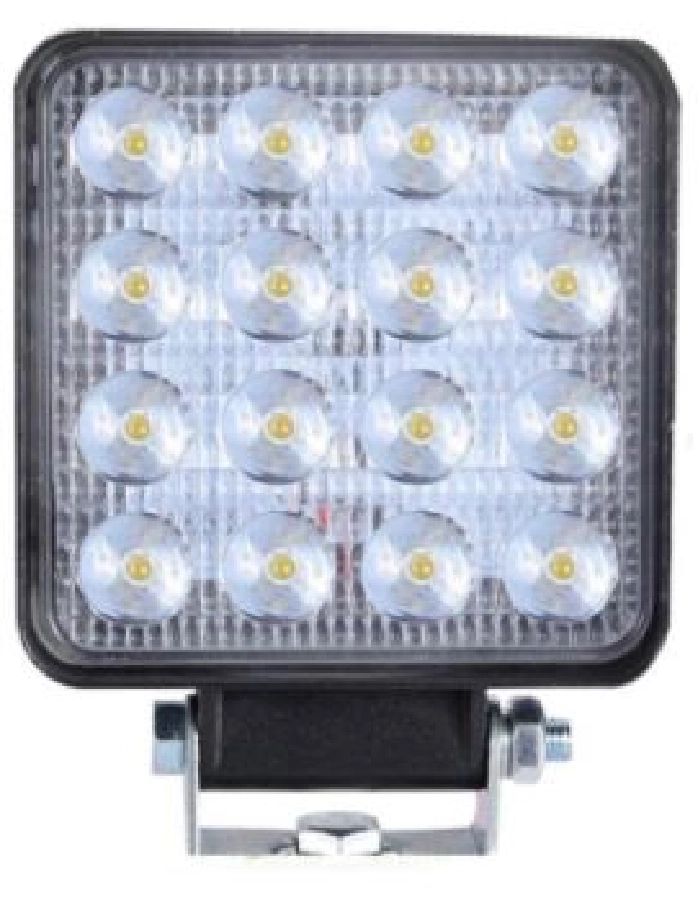 Çalışma Lambası Kare 16 LEDX3=48W Metal 12V-110V 35mm | OEM GAMA-ÇLK16L