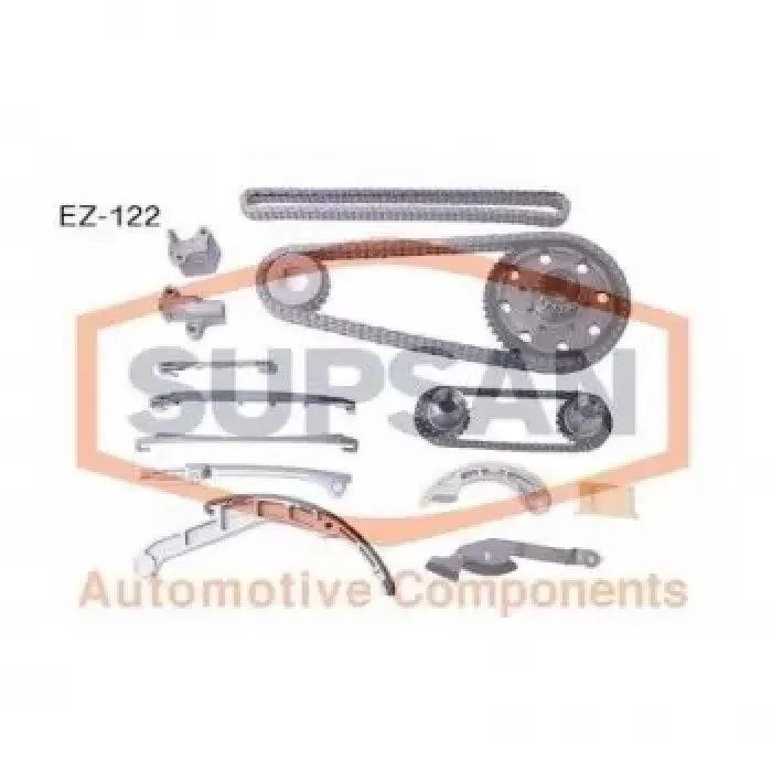 Eksantrik Zincir Seti Nissan Pickup Skystar D22 D23 2002 2006 (YD25 Motor) 15 Parca | SUPSAN EZ-122 | OEM 13070BN310 13070BN310 13091AD210 13028AD212 13091AD210 13028AD212