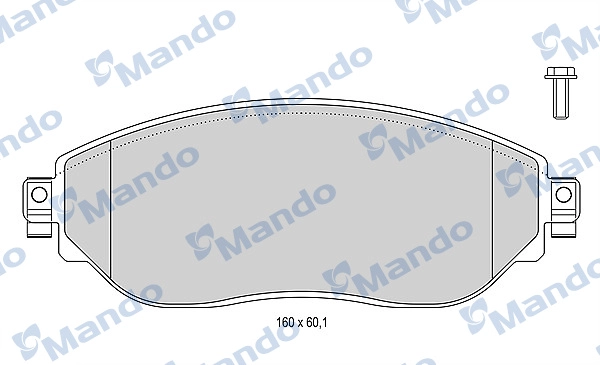 On Fren Balatasi Traffic 3 1.6 Dci 2015> | MANDO MBF015048 | OEM 4423587