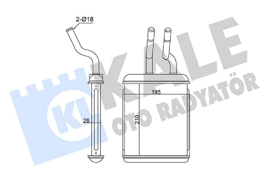 Kalorıfer Radyatoru Astra G Delphı Tipi | OEM 358560