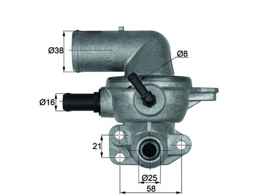 Termostat Chrysler Voyager 4 00>08 | MAHLE TI13388D | OEM 5066808AA