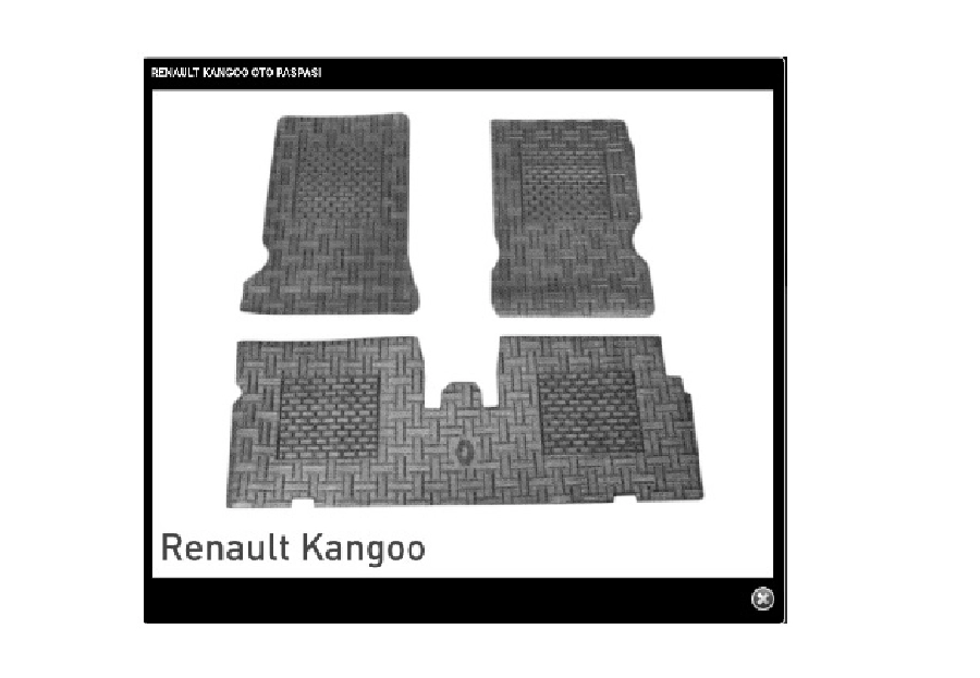 Paspas Bezsiz 3 Parça Mavi - Renault Rn Kangoo Dekoratif | OEM RBR115
