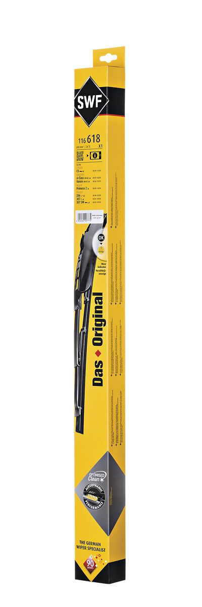 Silecek Supurgesi 650MM Ruzgarlikli C5 (St) , Mercedes A Class (St) , P307 (Yt) , P206 (St) / (Swf) | VALEO 116618 | OEM 6423F1 6423F1 6426JA 6426JP 6426JA 6426JP