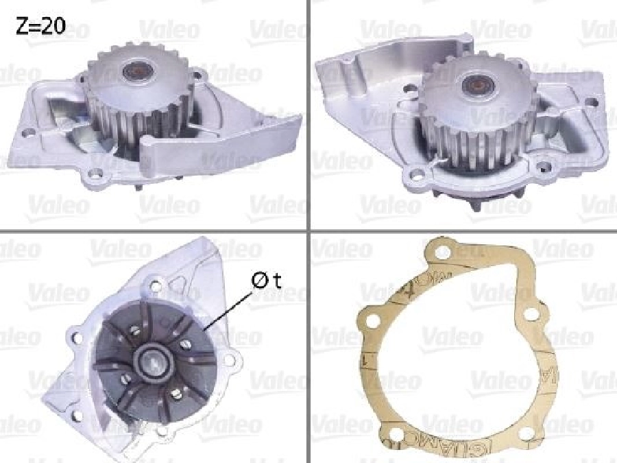 Devirdaim (Su Pompası) Peugeot (PA5509) Partner 1998 ve sonrası 1.9D DW8 307 2.0HDI 406 1201.C4 | OEM N65.03