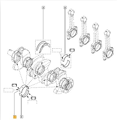 Ana Yatak Master 3 10> Movano B 10> Navara 12> 2.3 Dci M9T Motor (4 Silindir Icin) | GLYCO FH13275STD | OEM 122150053 122153350 122156328-H1327/5 STD