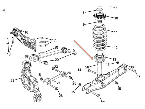 Arka Amortisor Sag-Sol Fiat Freemont 11>15 | MONROE 72896ST | OEM 68068866AB;68068866AC;68068866AD;68068866AE;68087844AB;68087844AC;68068866AF;68087844AD