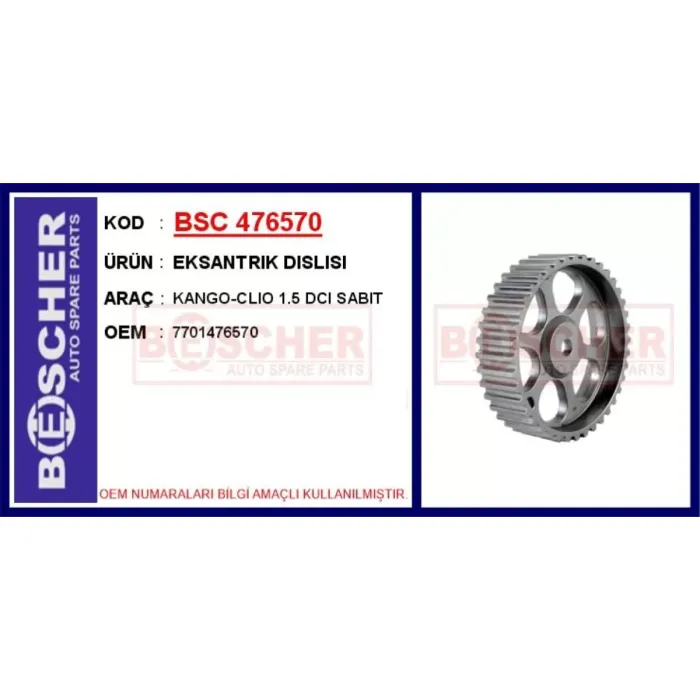 Eksantrik Dislisi Clio Kangoo 1.5DCI K9K Sabit | BSC 476570 | OEM 7701476570