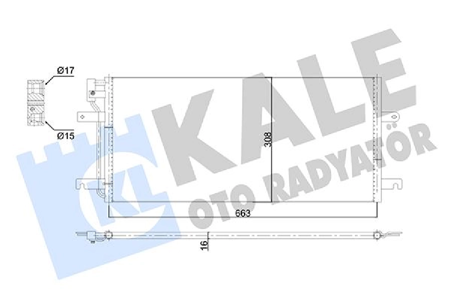 Kondenser Volkswagen Transporter 4 7D0820413B-701820413K | OEM 353140