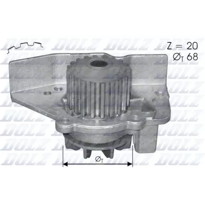 Devirdaim Su Pompasi P306 P306 Gti P406 Xantia Xsara XU10J4R XU10J4RS 2.0 16V | DOLZ C118 | OEM 120193