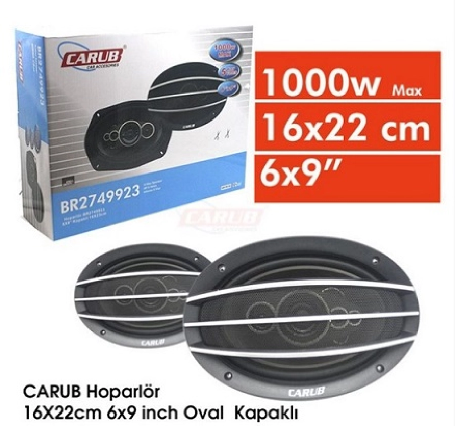 Hoparlör (2 Adet) Oval 16X22cm 9inch 1000W Kapaklı | OEM BR2749923