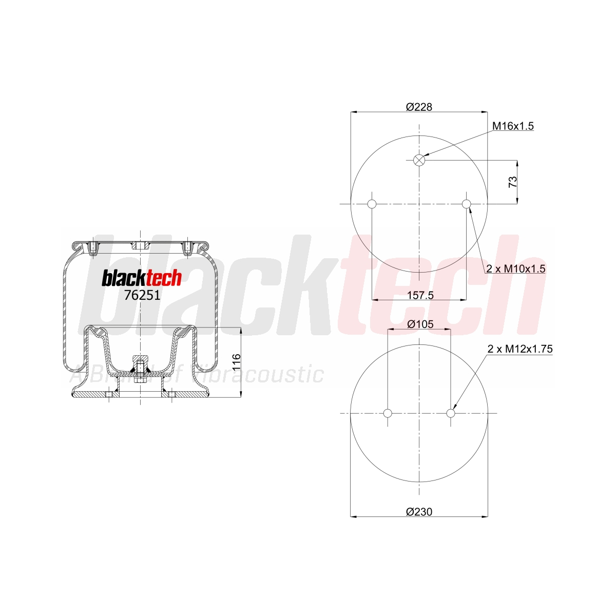 Körük Komple Metal Pistonlu | OEM 1314903
