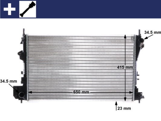 Motor Su Radyatoru Mekanik Vectra C Signum Z16XE Z18XE | MAHLE CR 40 000S | OEM 1300244