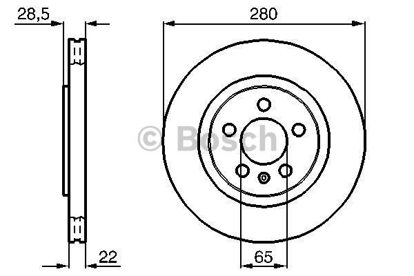 On Fren Disk Aynasi Havali Golf III 2.0GTI 2.8VR6 91>98 Passat 1.9TDI 2.8 Vento 2.0 / 2.0GTI 2.8 96> | BRAXIS AE0429 | OEM 1H0615301A