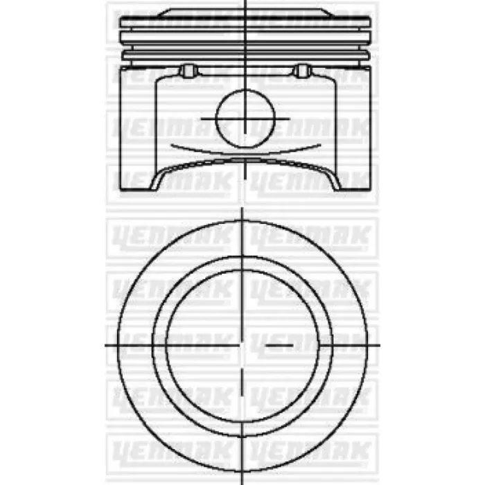 Motor Piston Segman Komple Std (77,60MM) Corsa C – Astra G – Z14XE | YENMAK 31-04230-000 | OEM 623444 24407184