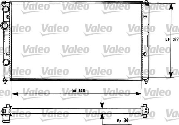 Motor Radyator Cordoba Ibiza Inca Golf III Caddy Polo Classic 1,6 / 1,9SDI / 1,7SDI | VALEO 731267 | OEM 1H0121253L 1H0121253L 6K0121253AA 6K0121253AA