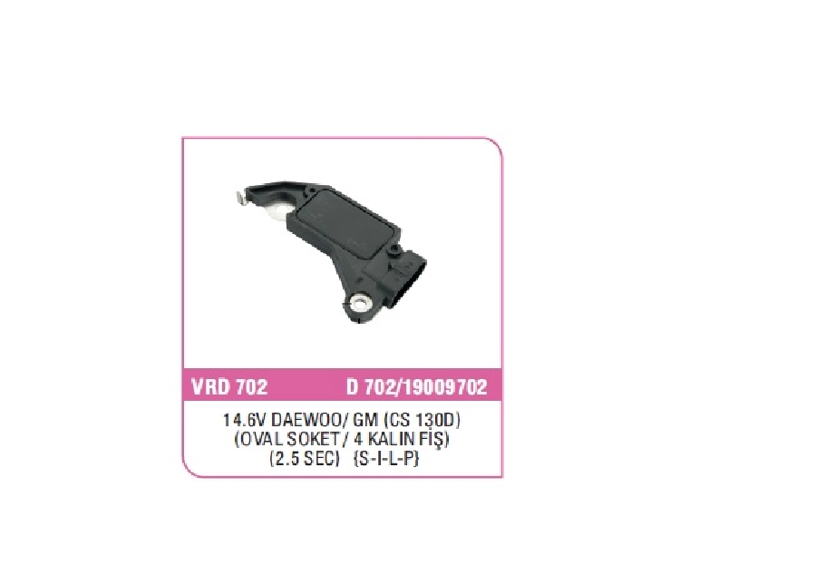 Konjektör Daewoo, Gm (Cs 130D) (Oval Soket, 4 Kalın Fiş) (2.5 Sec) {S-I-L-P} | OEM VRD702A