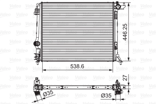 Motor Radyatoru Renault Megane IV 15> Grand Scenic 15> Talisman 15> 1.6 DCI | VALEO 701662 | OEM 214108607R