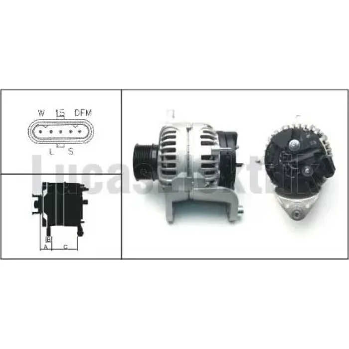 Alternator 24V 110 Amp Renault Kerax Magnum Premium 2 Volvo B12 Fh Fm | LUCAS LEA0691 | OEM 20739778 7420842445 7421429789