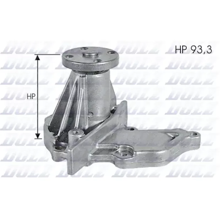 Devirdaim Su Pompasi Mazda 121 Mazda 2 Fiesta 1,2 / 1,4 Zetec Focus 1,6 Zetec Fusion 1,4 Zetec Volvo S40 V50 1,25 / 1,4 / 1,6 03> | DOLZ F133 | OEM MEYS6G 8591 A1D 1566239