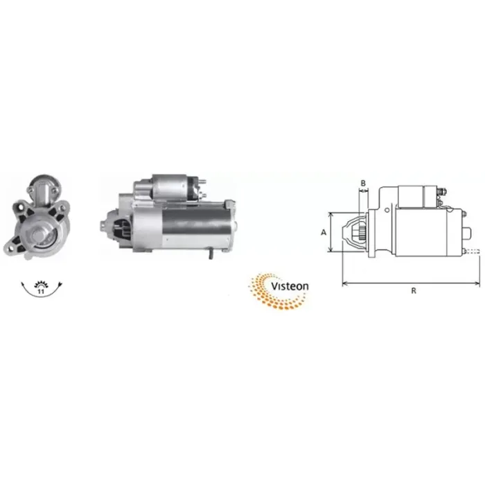Mars Motoru 12V / 2,2kW / 11DIS Ford Mondeo IV 2.0 TDCI 07>14 S-Max (WA6) 2.0 TDCI 06>14 Kuga I 2.0 TDCI 08>12 Volvo C30 (533) 1.6 D 06>12 C70 II (542) 2.0 D 08>12 S80 II (124) 2.0 TDI 08>11 V50 (545) 1.6 D 05>11 V70 III (135) 1.6 Drive / D2 11>15