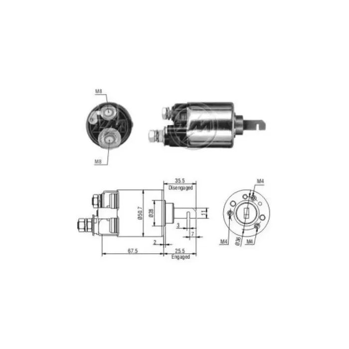 Mars Otomatigi 12V Honda Civic Jazz Integra Eski Model Uzun Piston | ZM 0602 | OEM 31210PC2006 31210PC2026 31210PD026
