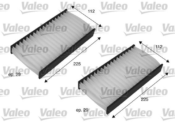 Polen Filtresi Civic VII 2001 2006 Hrv 1999 2006 Crv 2002 2006 | VALEO 698735 | OEM 08292SCAE11 08292SCAE11 08R79S5A600 08R79S5AD00 08R79S5A600 08R79S5AD00