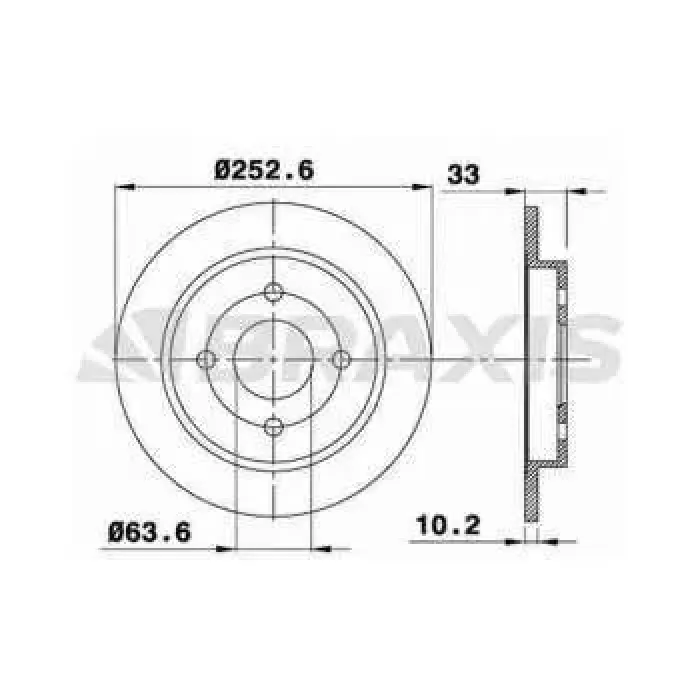 Arka Fren Disk Aynasi Focus 98>05 Fiesta V 04>08 Fiseta VI 13 /> Scorpio 94>98 Sierra 82>93 Cap: (253 | BRAXIS AE0034 | OEM V85BX V85BX 2A315 AB 1756882 2A315 1756882