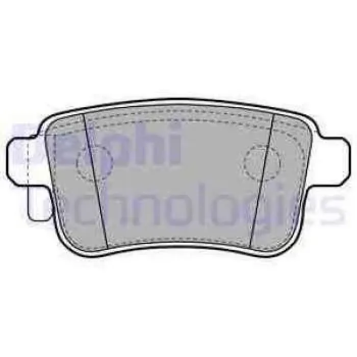 Arka Fren Balatasi Kangoo 3 08> Mercedes Citan 13>21 1.2 Tce 1.5 Dci 1.6 | DELPHI LP2126 | OEM 415 421 0410 7701 209 869