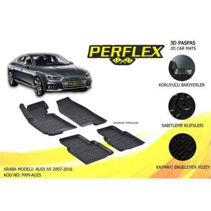 Paspas 3D Havuzlu 10-Mat A5 07>16 | PERFLEX PXM-AU25 | OEM PXM-AU25