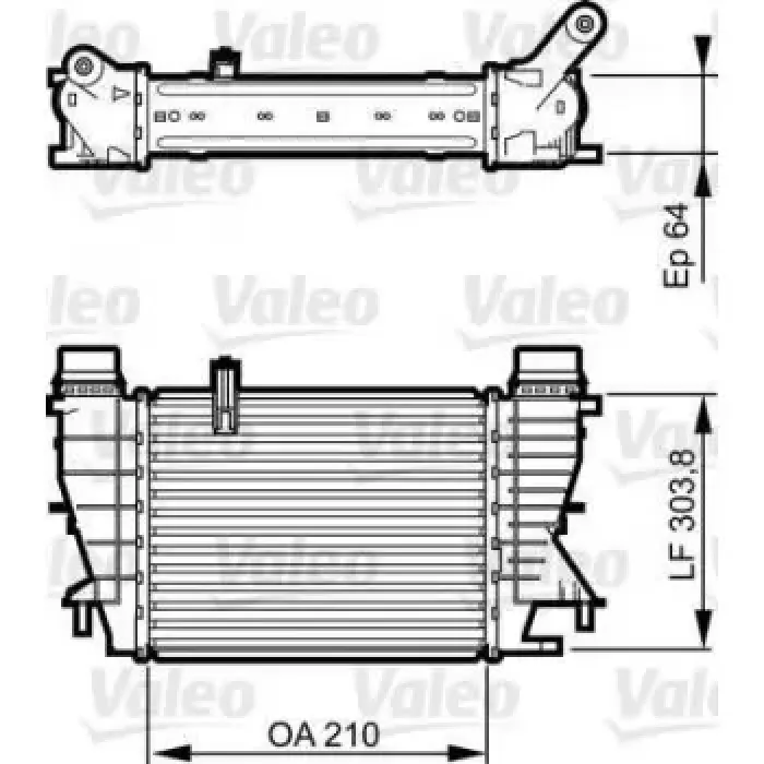 Turbo Radyatoru R. Modus Clio III 1.5 DCI 10> | VALEO 818251 | OEM 144618748R
