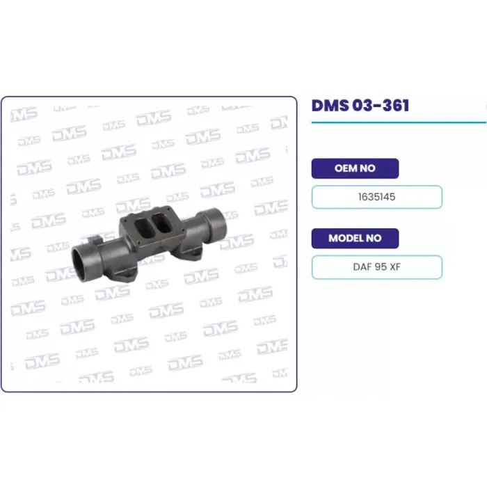 Egzoz Manifoldu (Orta) - DAF / 95XF | DEMOSAN 03-361 | OEM 1635145-1395191