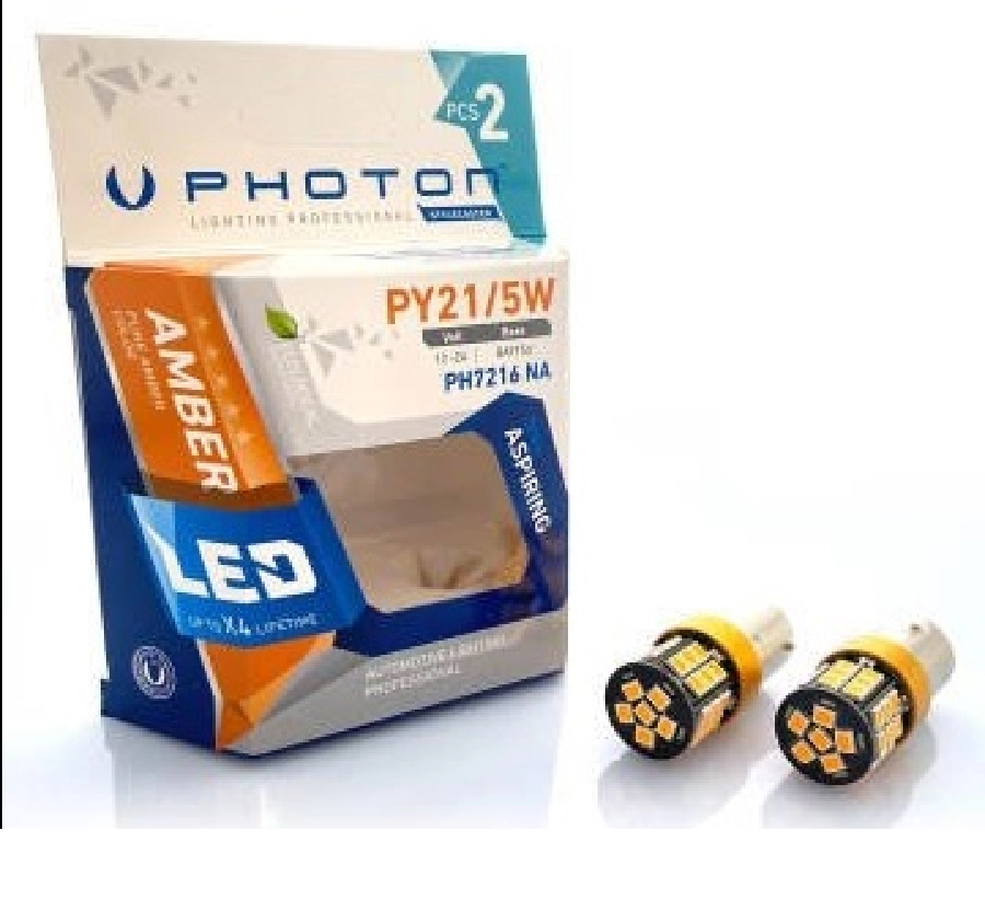 Ampul P21, 5W Amber 1016 Set | OEM PH7216NA B2